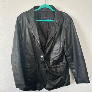 Black Leather Vintage Jacket